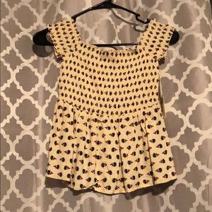 Forever 21 Off the Shoulder Flower Top